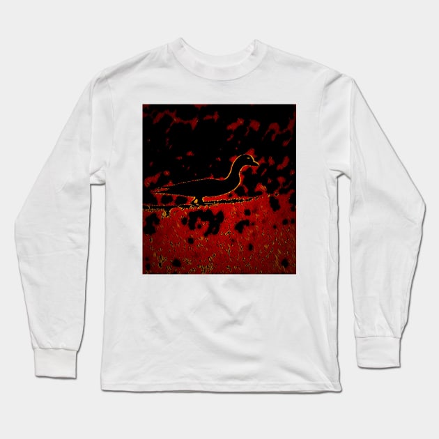 Duck Duck Fire Long Sleeve T-Shirt by Tovers